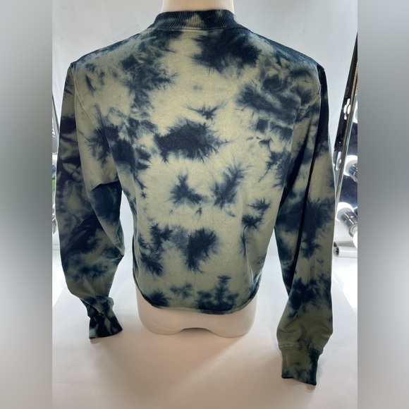 MIGTHY FINE TIE DYE NASA CROPPED SWEATER SIZE MEDIUM - Picture 2 of 4